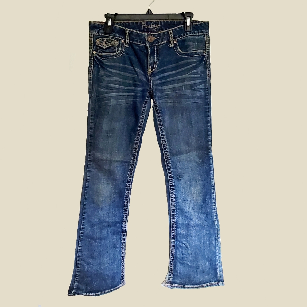 Amethyst Blue Jeans, Flared, Size 9